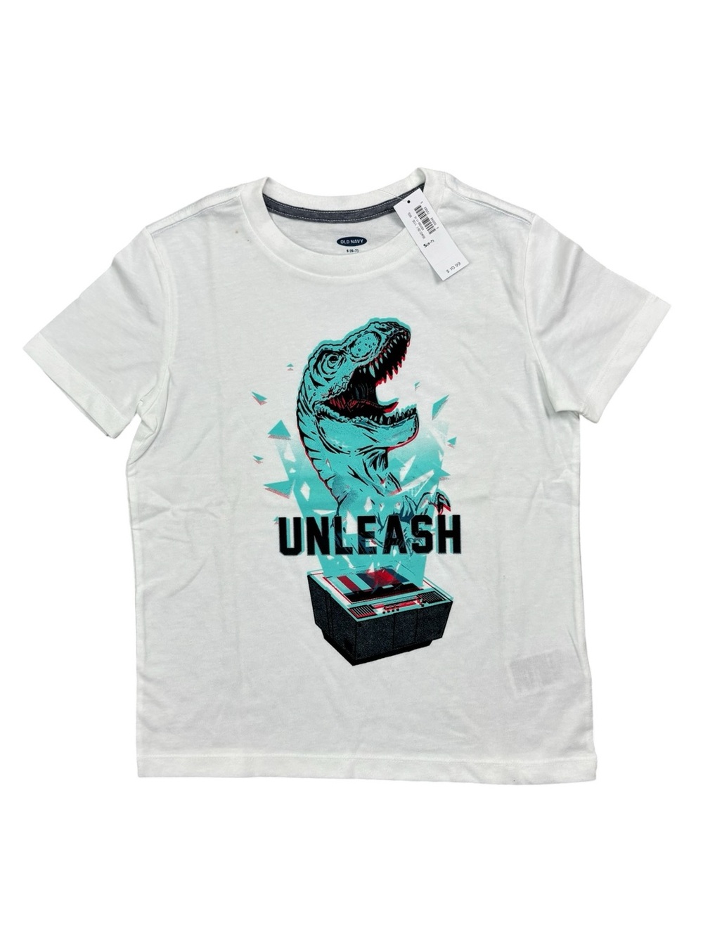 Old Navy “Unleash” Dinosaur Shirt 6/7